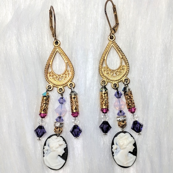 Jewelry - Cameo Chandelier Earrings Jewelry - Cameo Chandelier Earrings